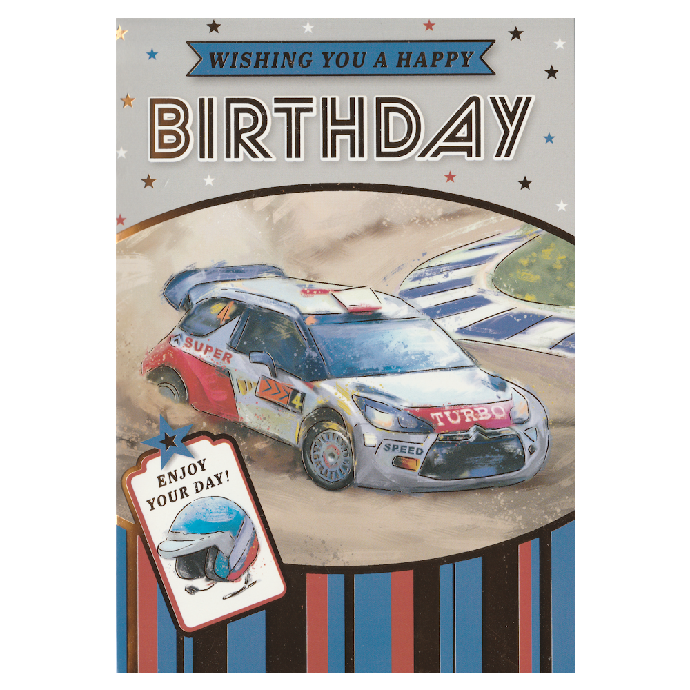 Birthday Card Rally Car