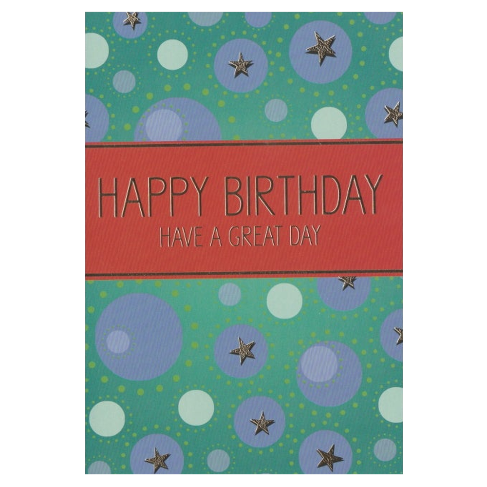 Birthday Card Red Rectangle