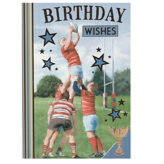 Birthday Card Rugby