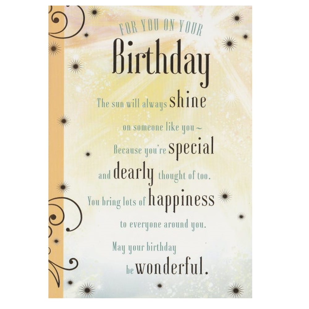 Birthday Card Shine