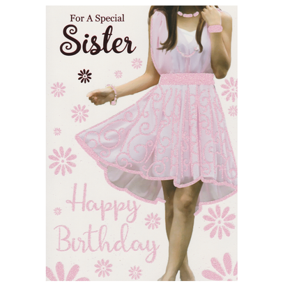 Birthday Card Sister Dress