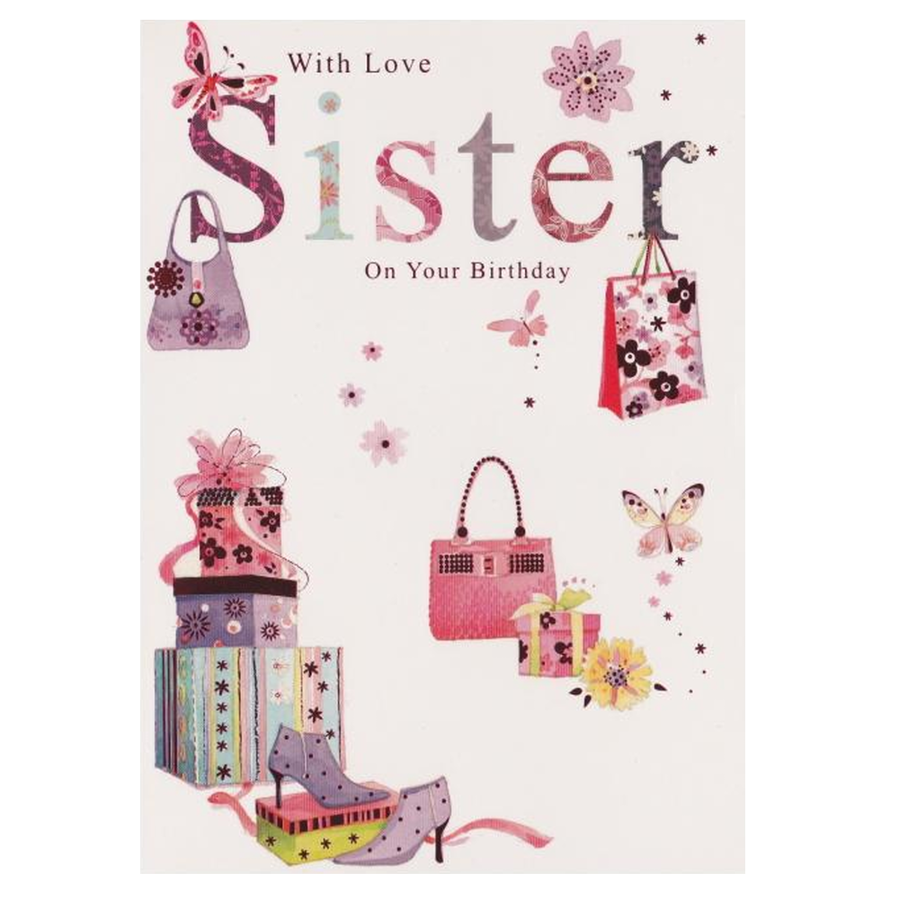 Birthday Card Sister Gift Bags