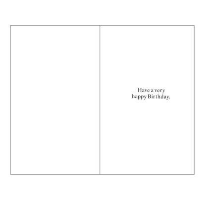 Birthday Card Star Glasses