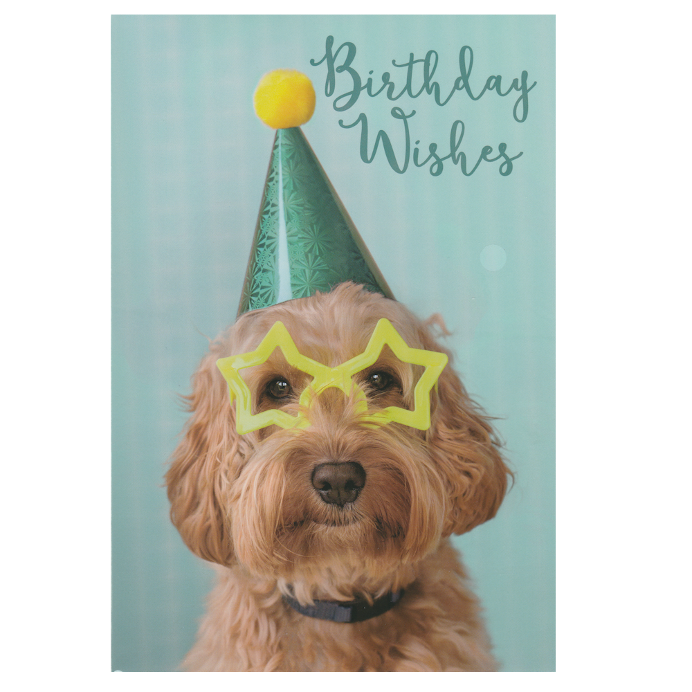 Birthday Card Star Glasses