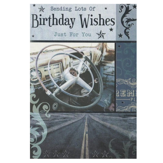 Birthday Card Steering Wheel