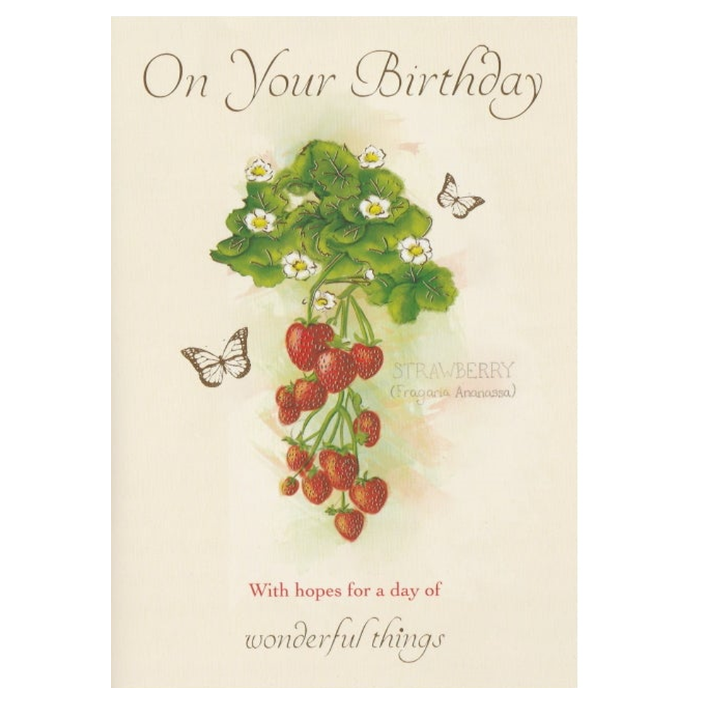 Birthday Card Strawberry