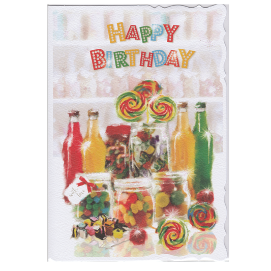 Birthday Card Sweets