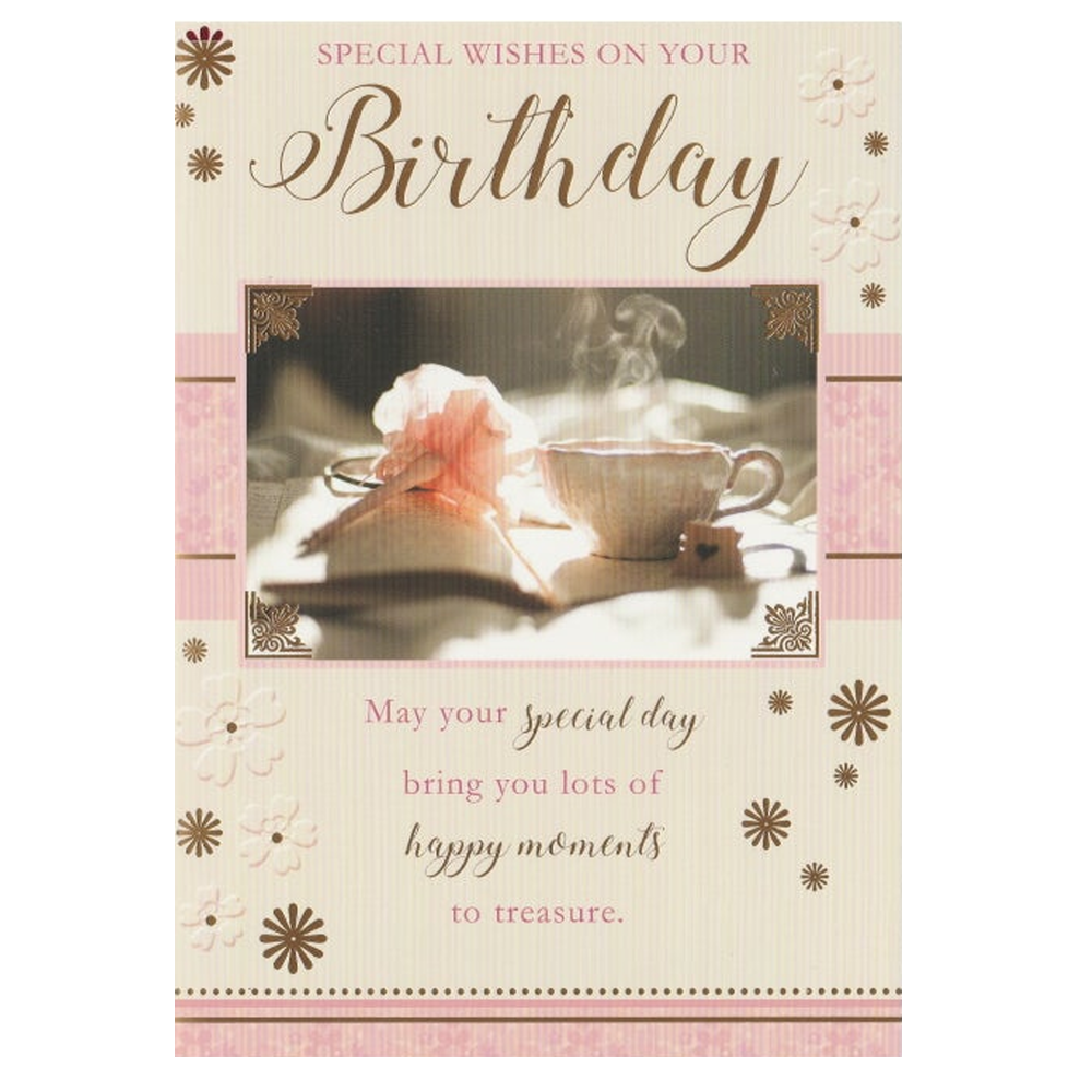 Birthday Card Tea Rose