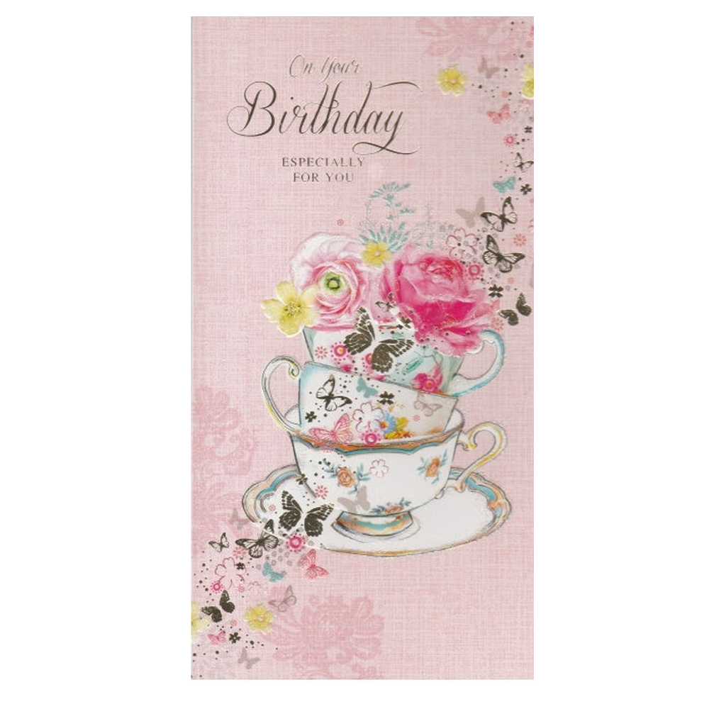 Birthday Card Teacups