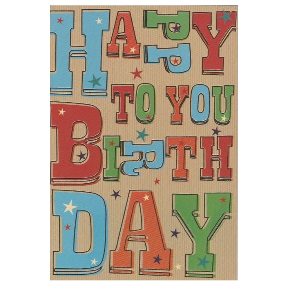 Birthday Card To You Brown