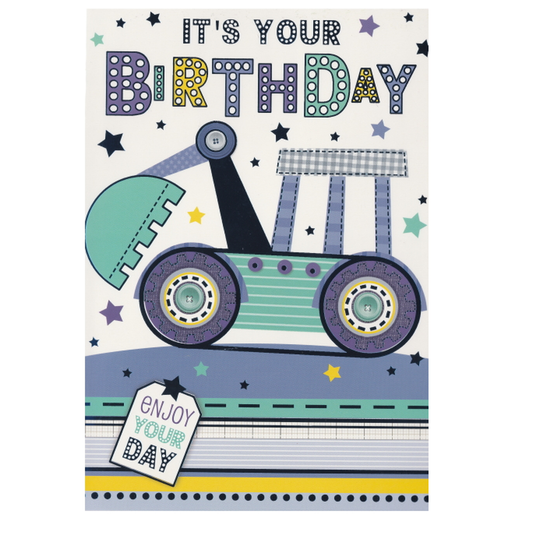 Birthday Card Tractor