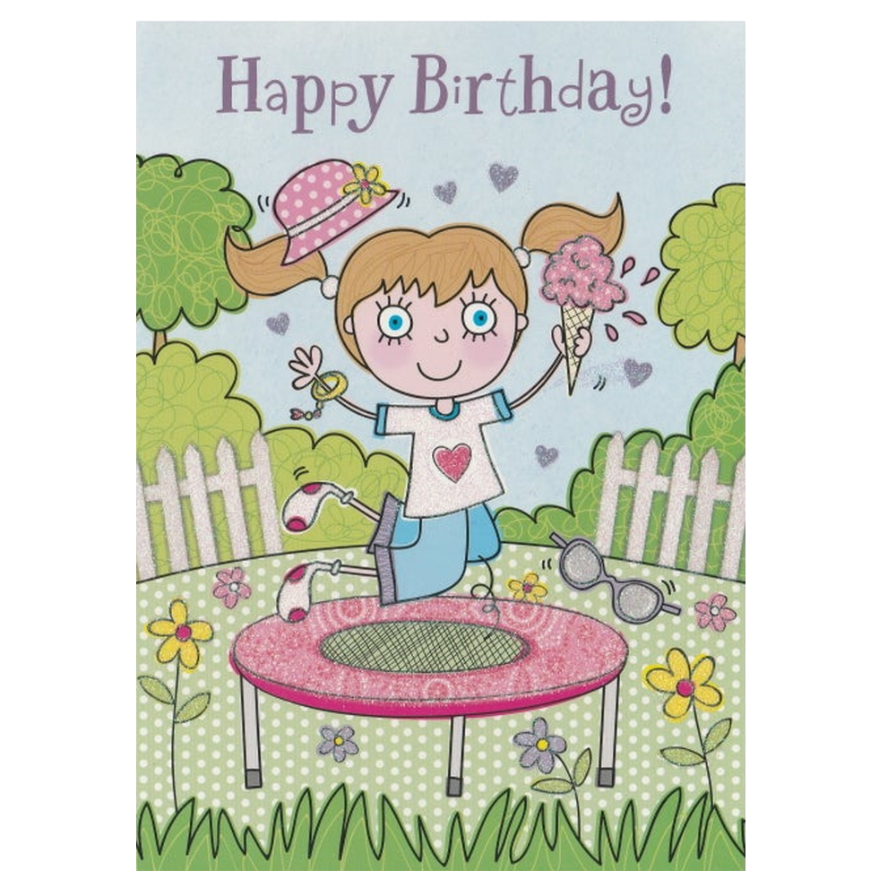 Birthday Card Trampoline