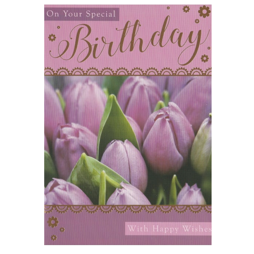 Birthday Card Tulips