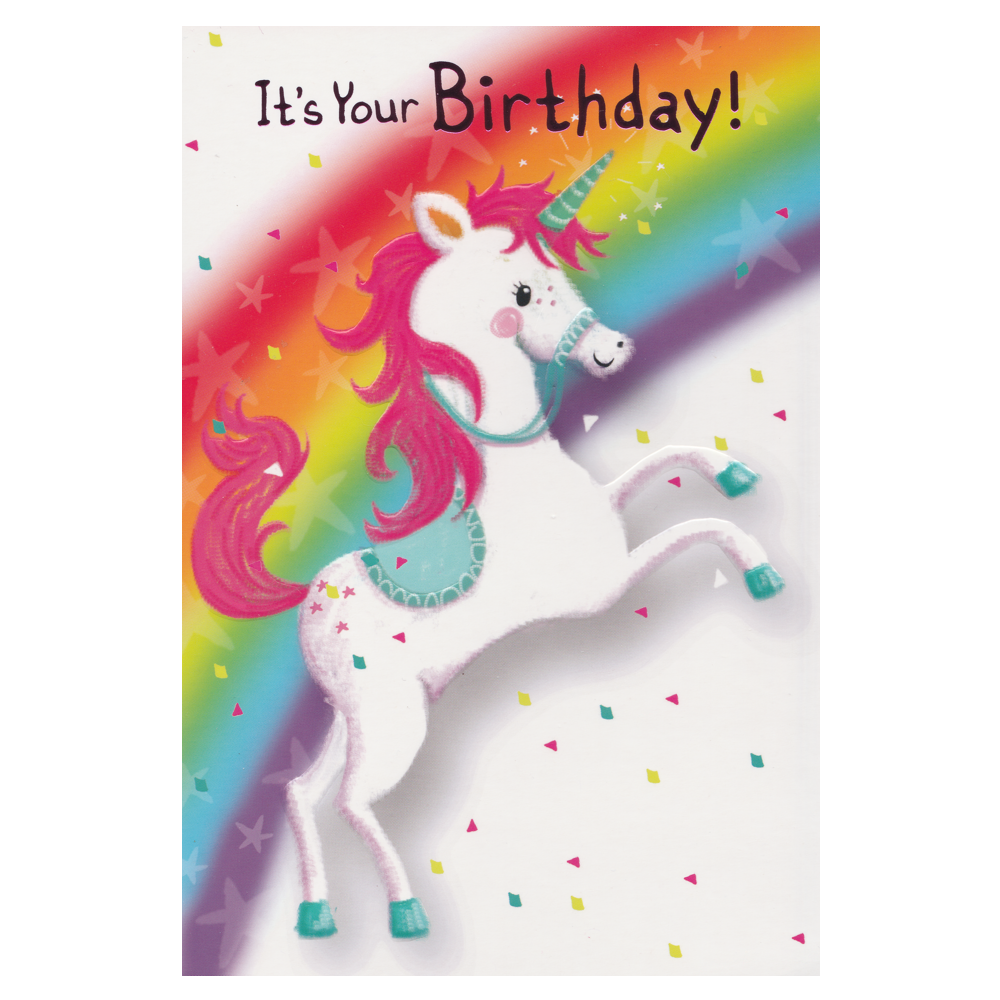 Birthday Card Unicorn