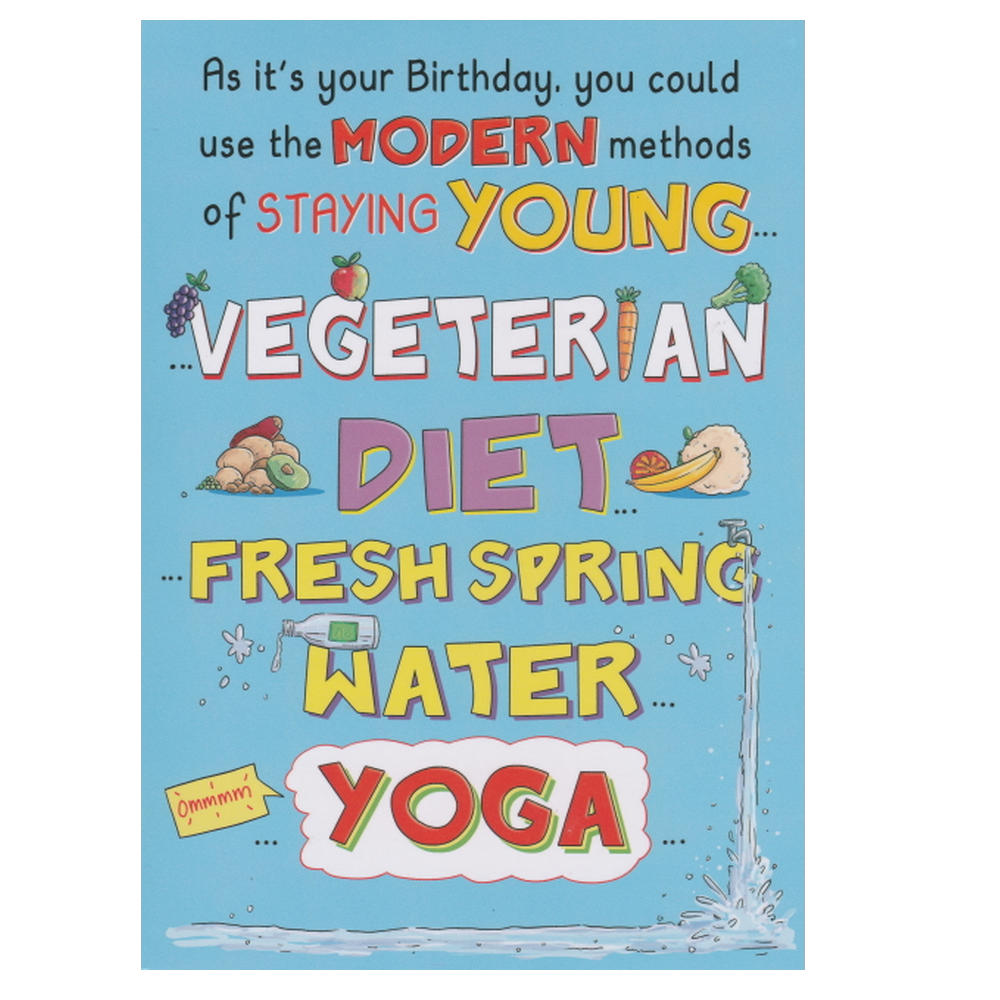 Birthday Card VEGETERIAN