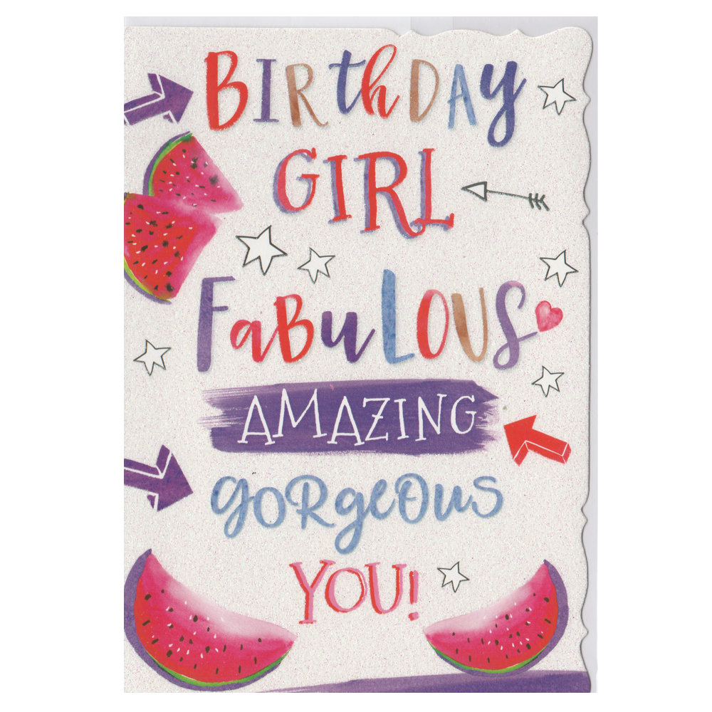 Birthday Card Watermelon