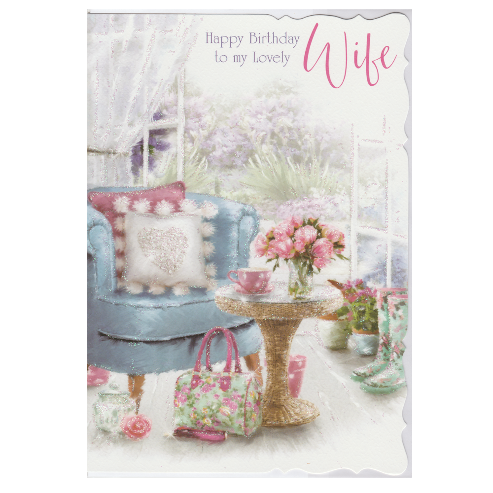 Birthday Card Wife Sunroom