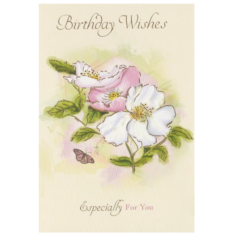 Birthday Card Wild Rose