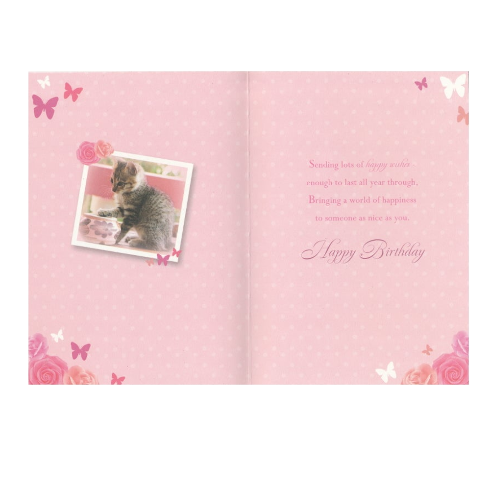 Birthday Card Wishes Kitten