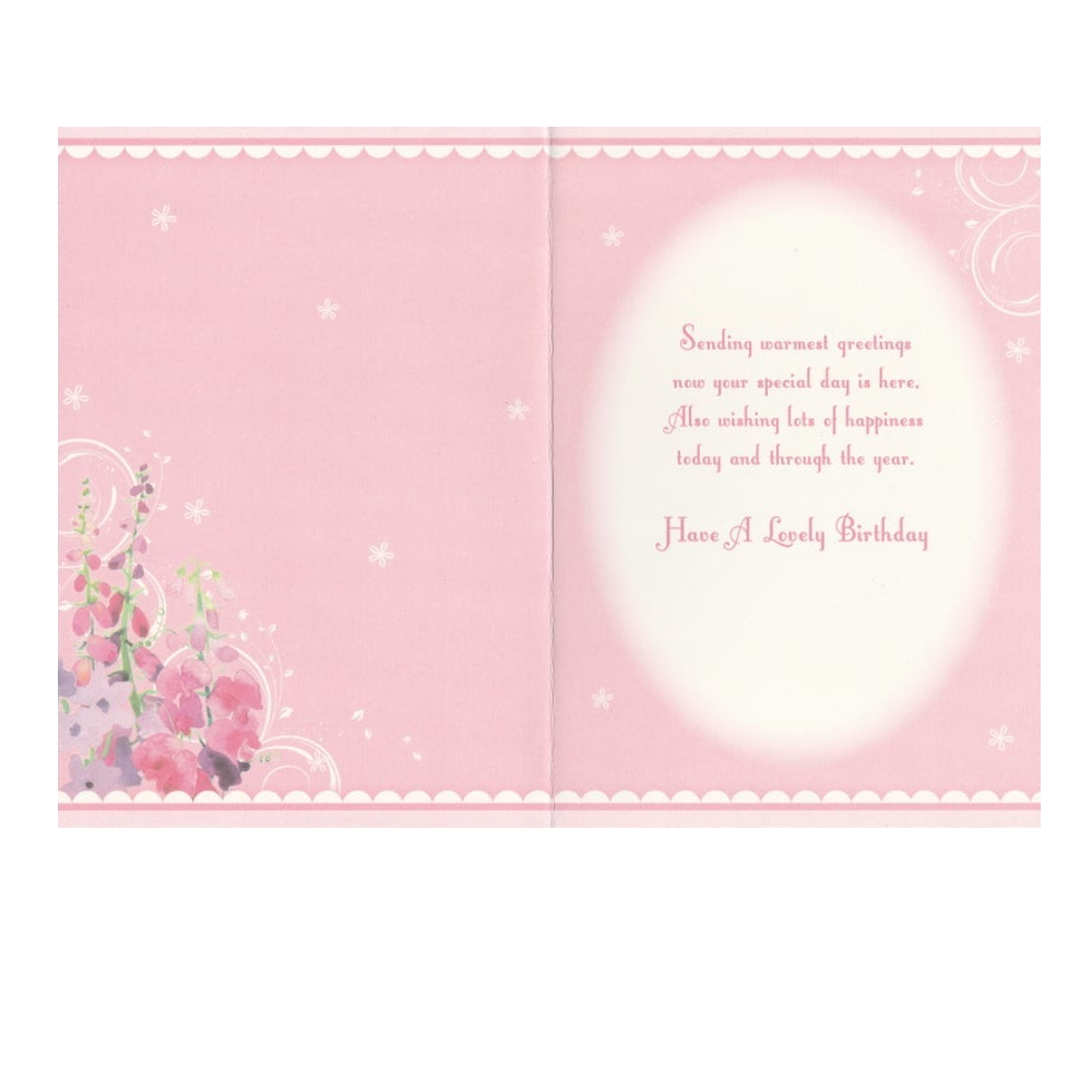 Birthday Card Wonderful Pink