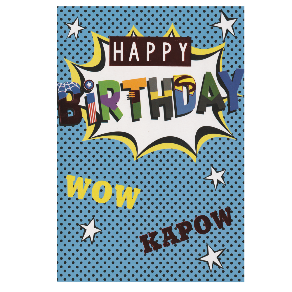 Birthday Card Wow Kapow