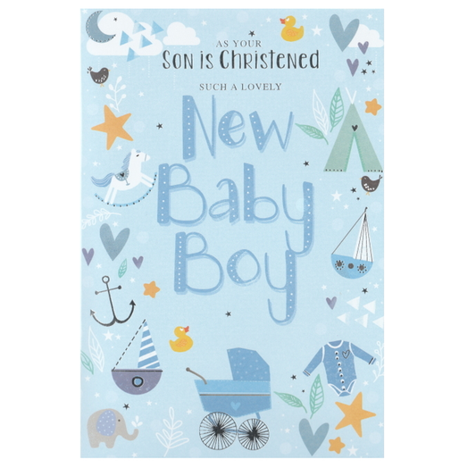 Christening Card Baby Boy