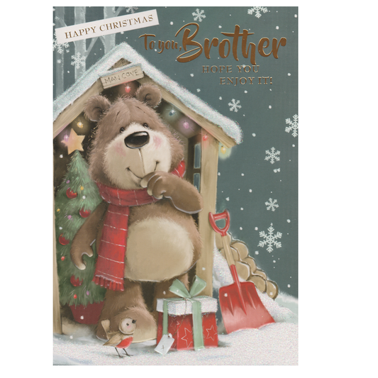 Christmas Card Brother Bear & Robin