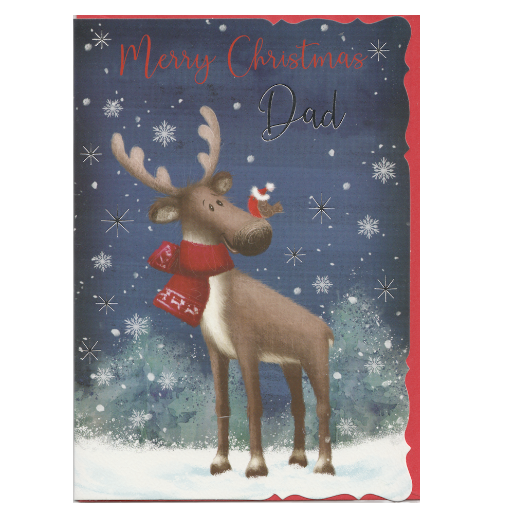 Christmas Card Dad Reindeer