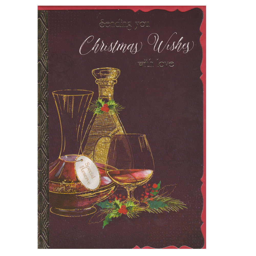 Christmas Card Decanter