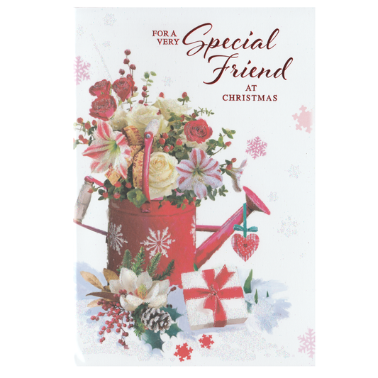 Christmas Card Friend Watering Can