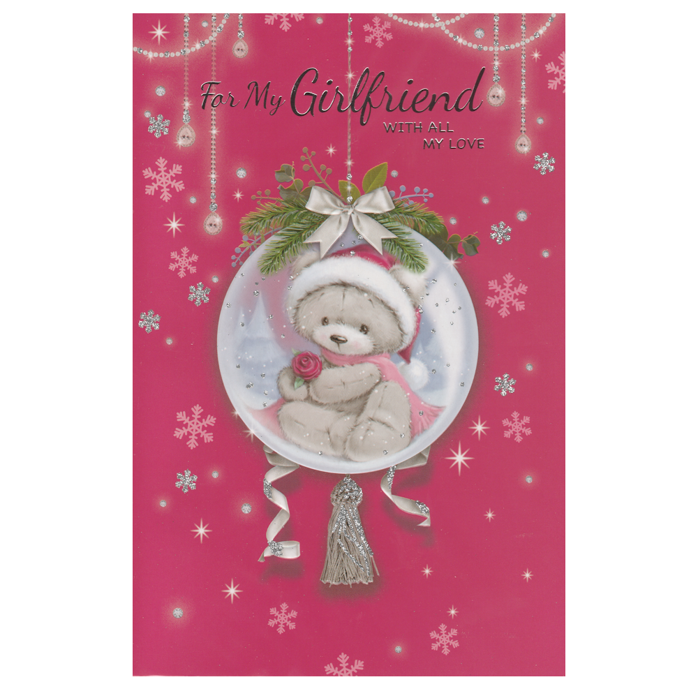 Christmas Card Girlfriend Bauble