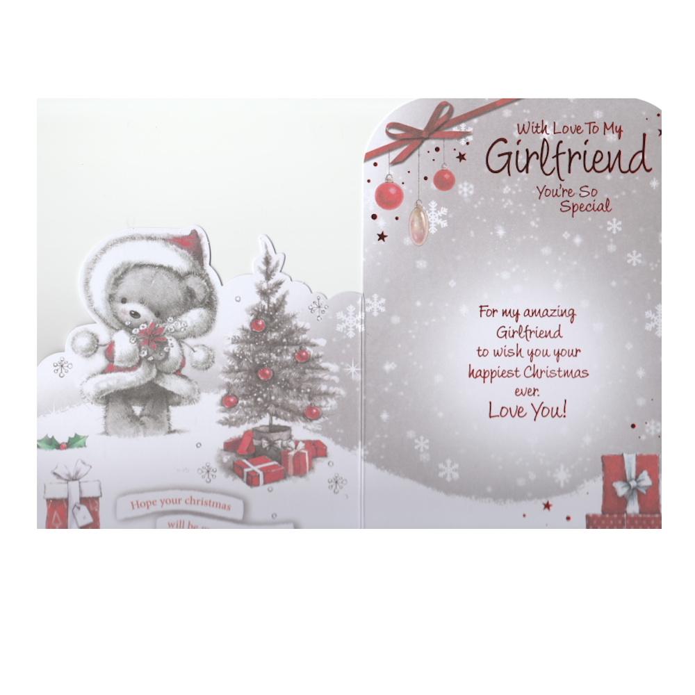 Christmas Card Girlfriend Bear