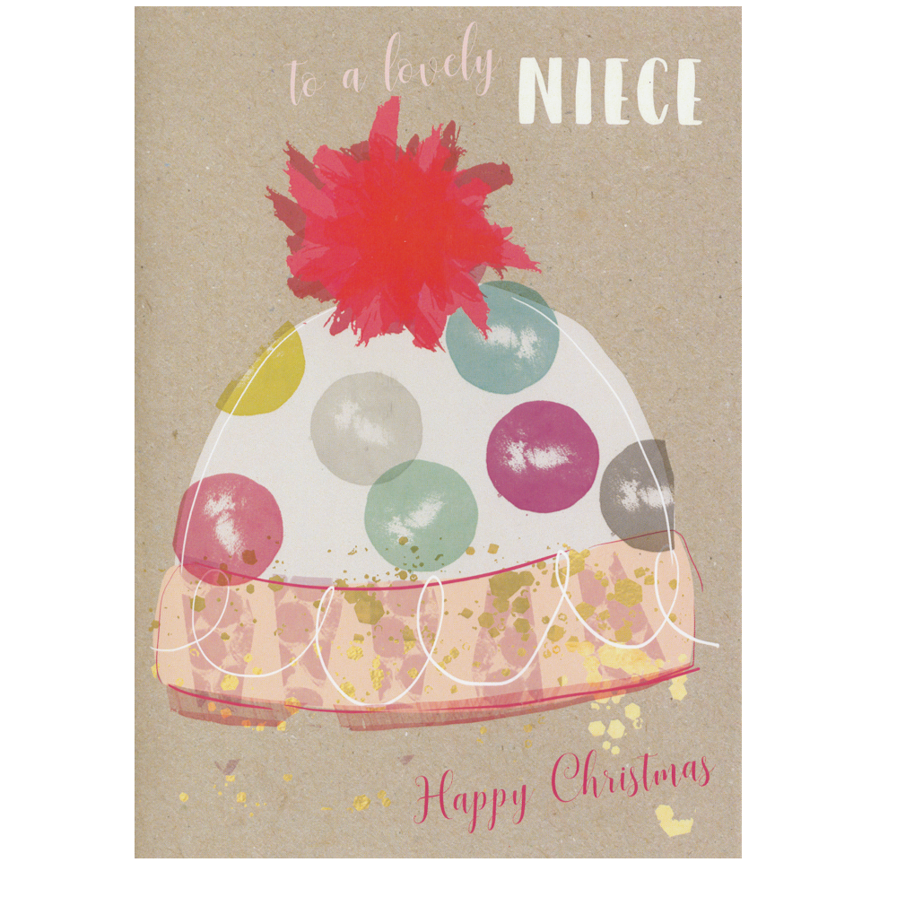 Christmas Card Niece Beanie Hat