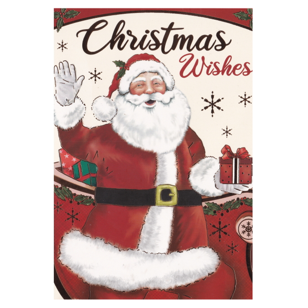 Christmas Card Santa Wishes