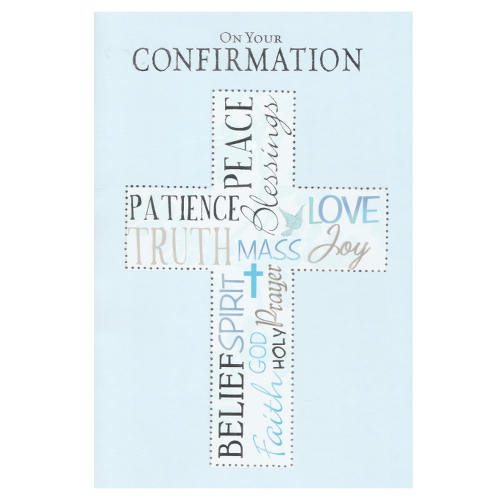 Confirmation Card Blue