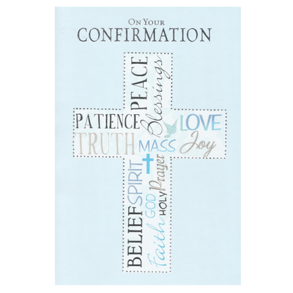 Confirmation Card Blue