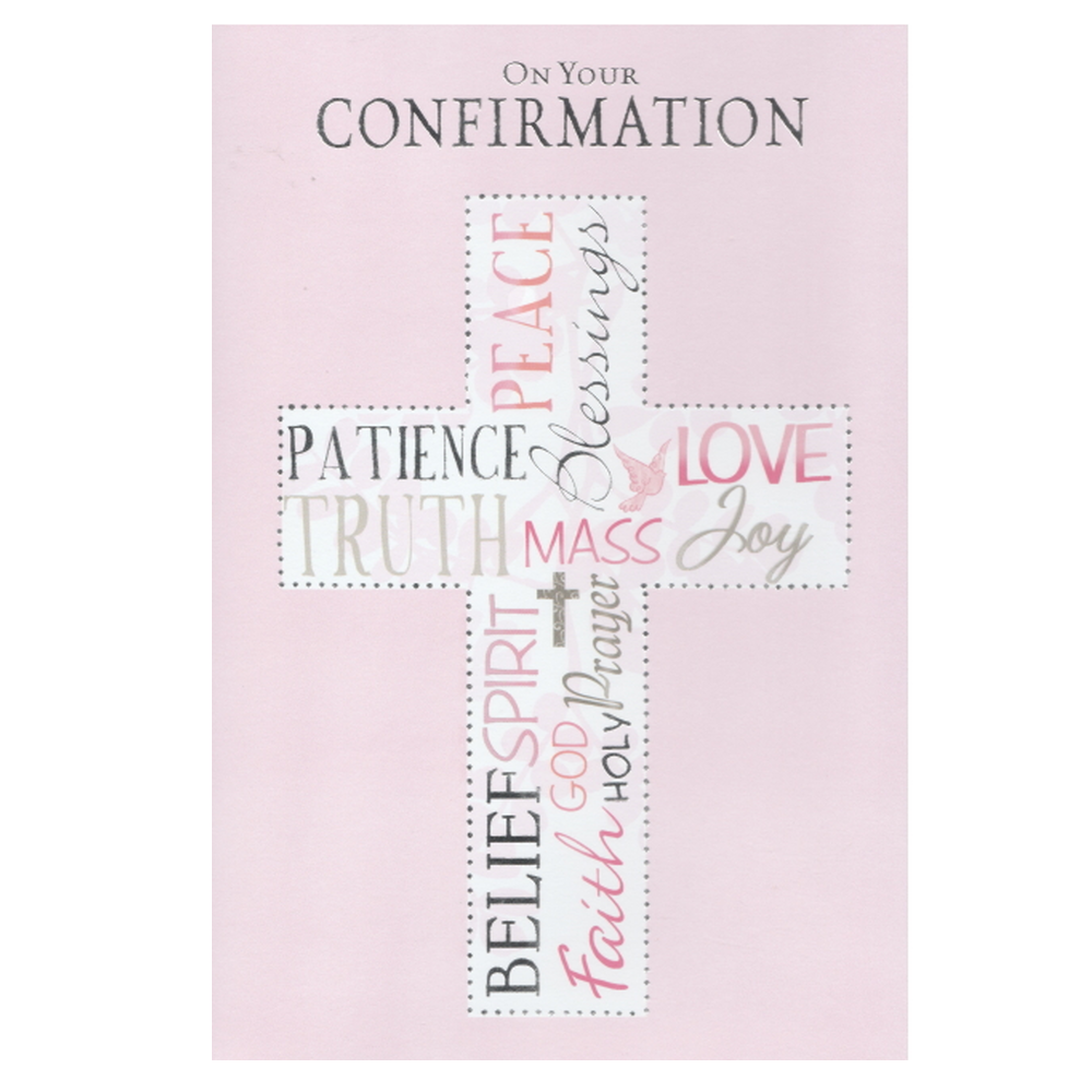 Confirmation Card Pink