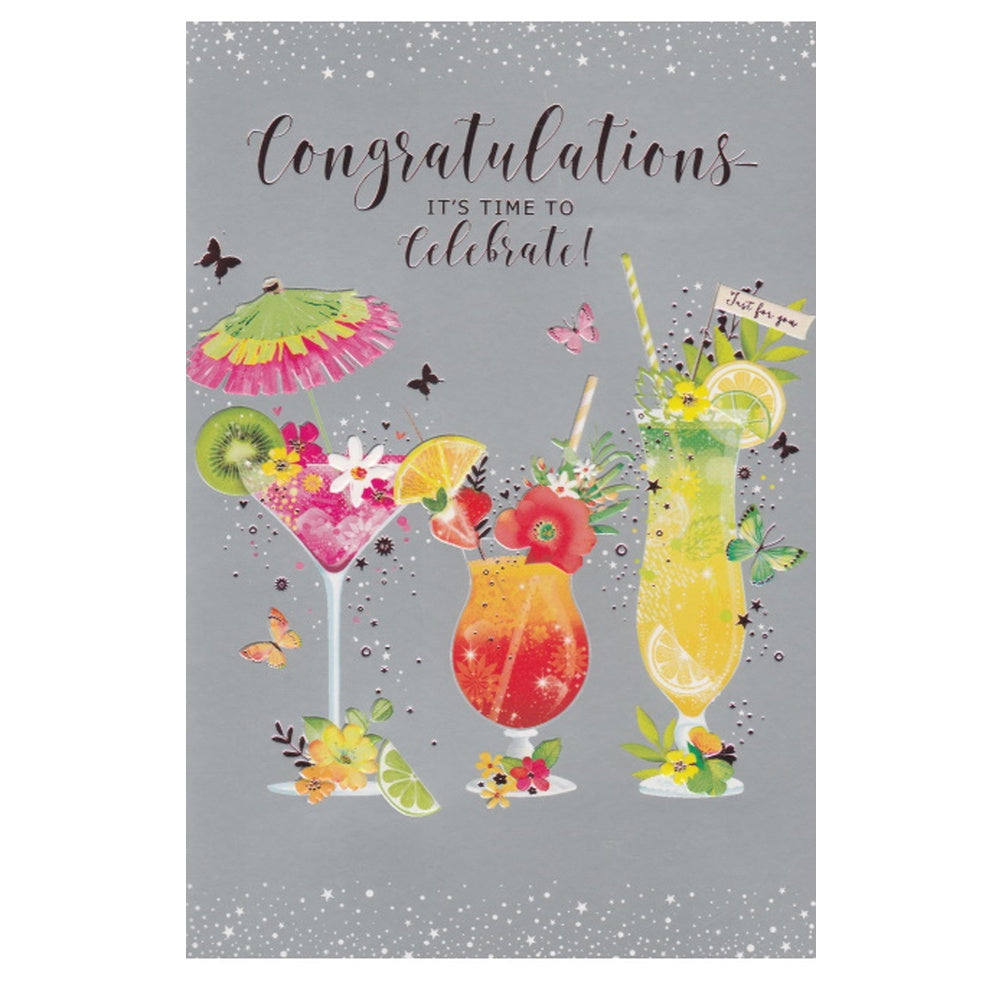 Congratulations Card Cocktails - Racheal's Card Shop