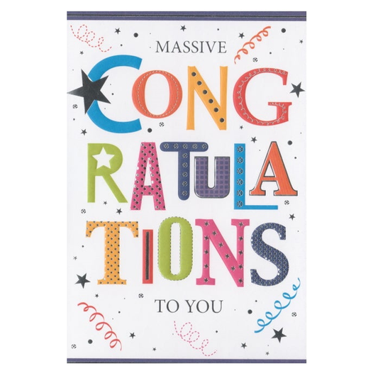 Congratulations Card Massive