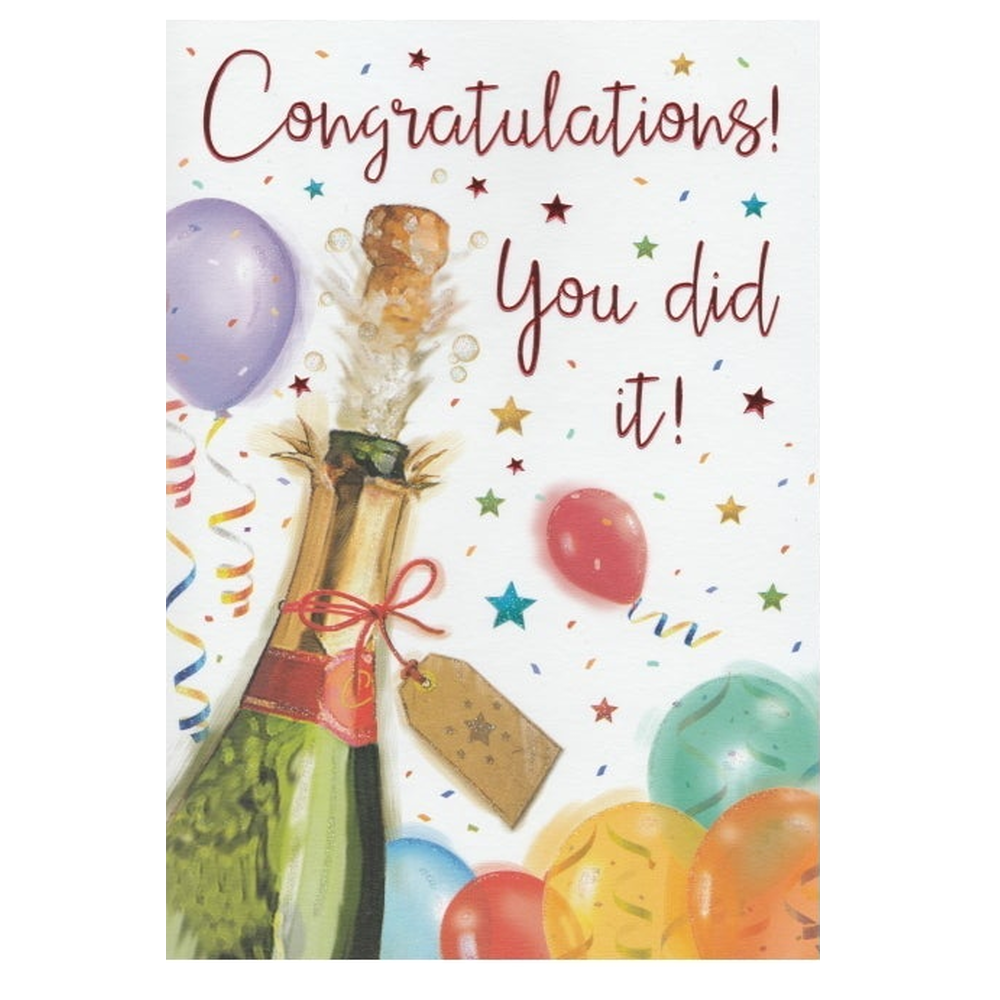 Congratulations Card You Did It