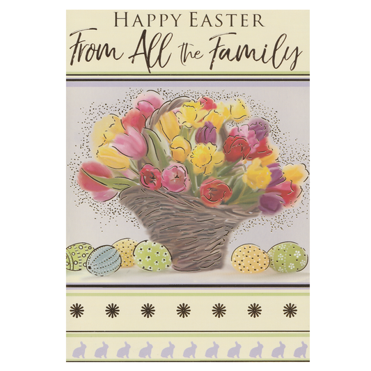 Easter Card From All the Family Basket