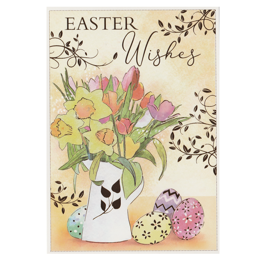 Easter Card Jug & Easter Eggs