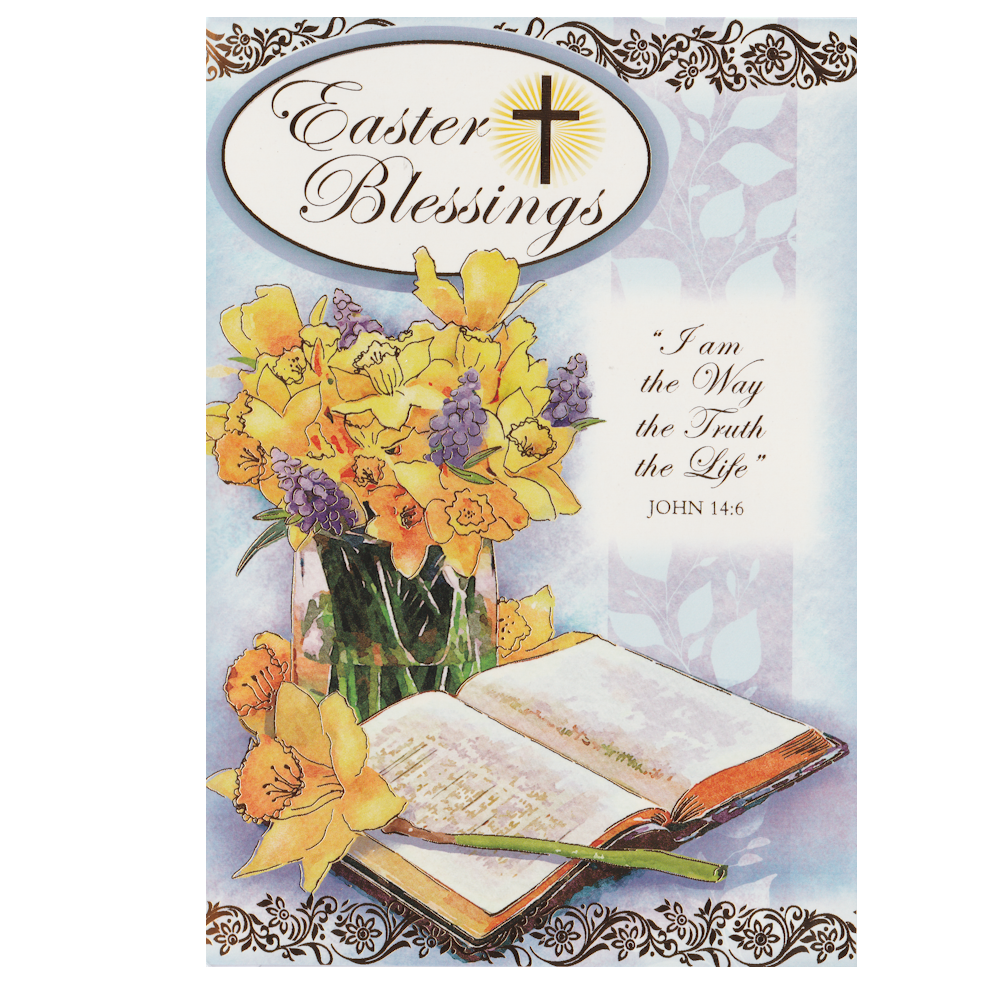 Easter Card Open Bible