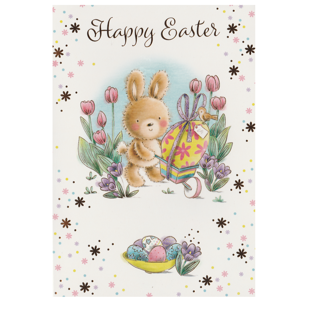 Easter Card Wheelbarrow