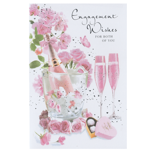 Engagement Card Pink Champagne