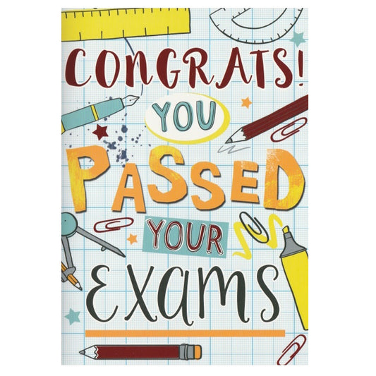 Exam Card Congrats You've Passed