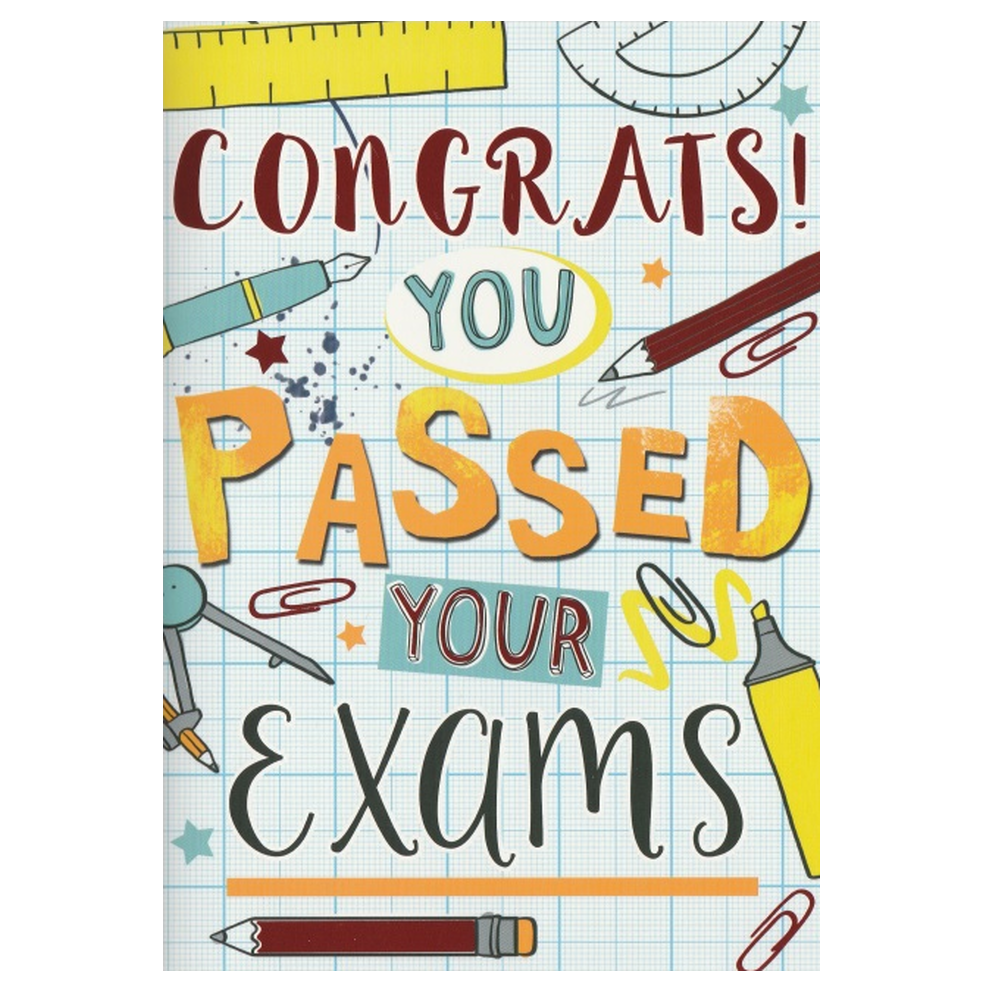 Exam Card Congrats You've Passed