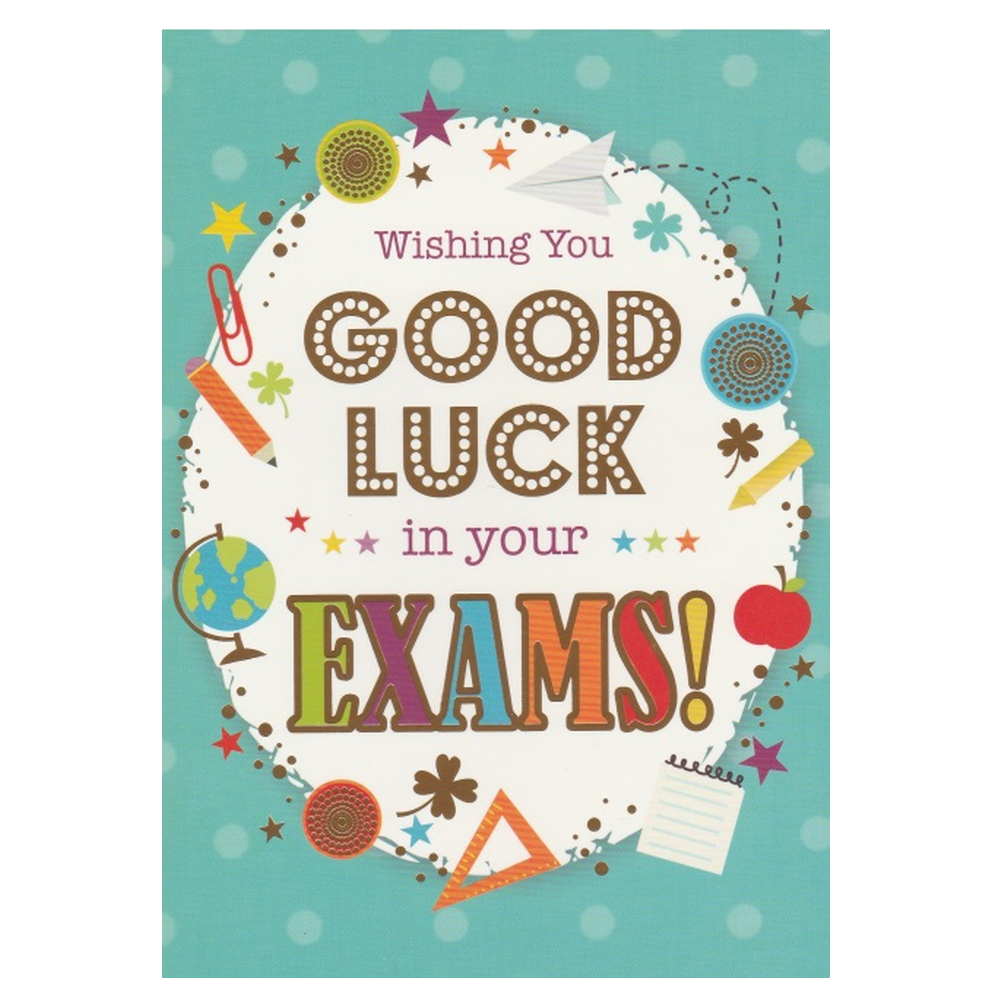 Exam Card Wishing You Good Luck