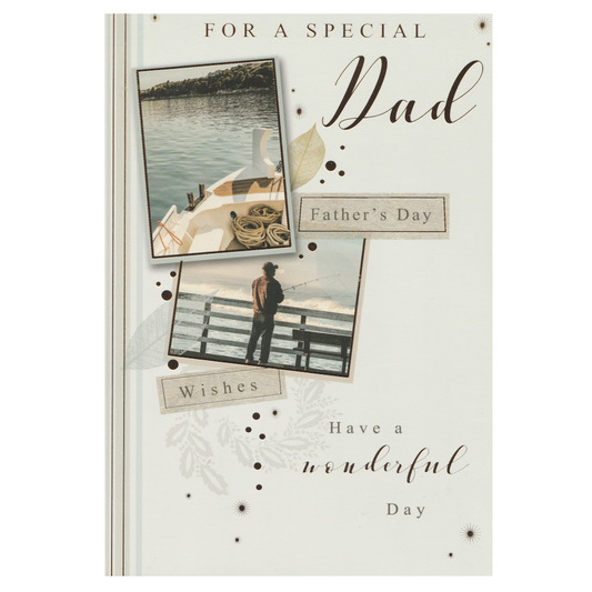 Fathers Day Card Dad Fishing