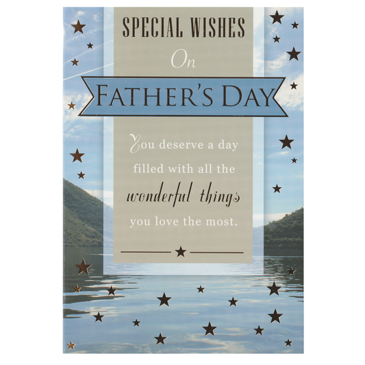 Fathers Day Card Lake